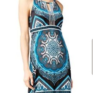 Blue and black maxi dress, never worn, size M
